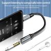 FONKEN Адаптер для наушников Кабель USB C Type C с разъемом 3,5 мм Адаптер AUX Type-C 3,5 Аудиоконвертер Кабель
