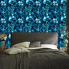 Ink Wallpaper Turquoise, Navy Blue and Blue for Living Room and Bedroom 50x1000
