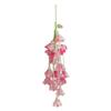 Transparent Car Hanging Ornament Crystal Flower Bellflower Flower Car Ornament  Wrist Strap