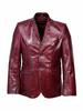 Lambskin Soft Red Men's Leather Blazer Handmade Stylish Formal Party Wear