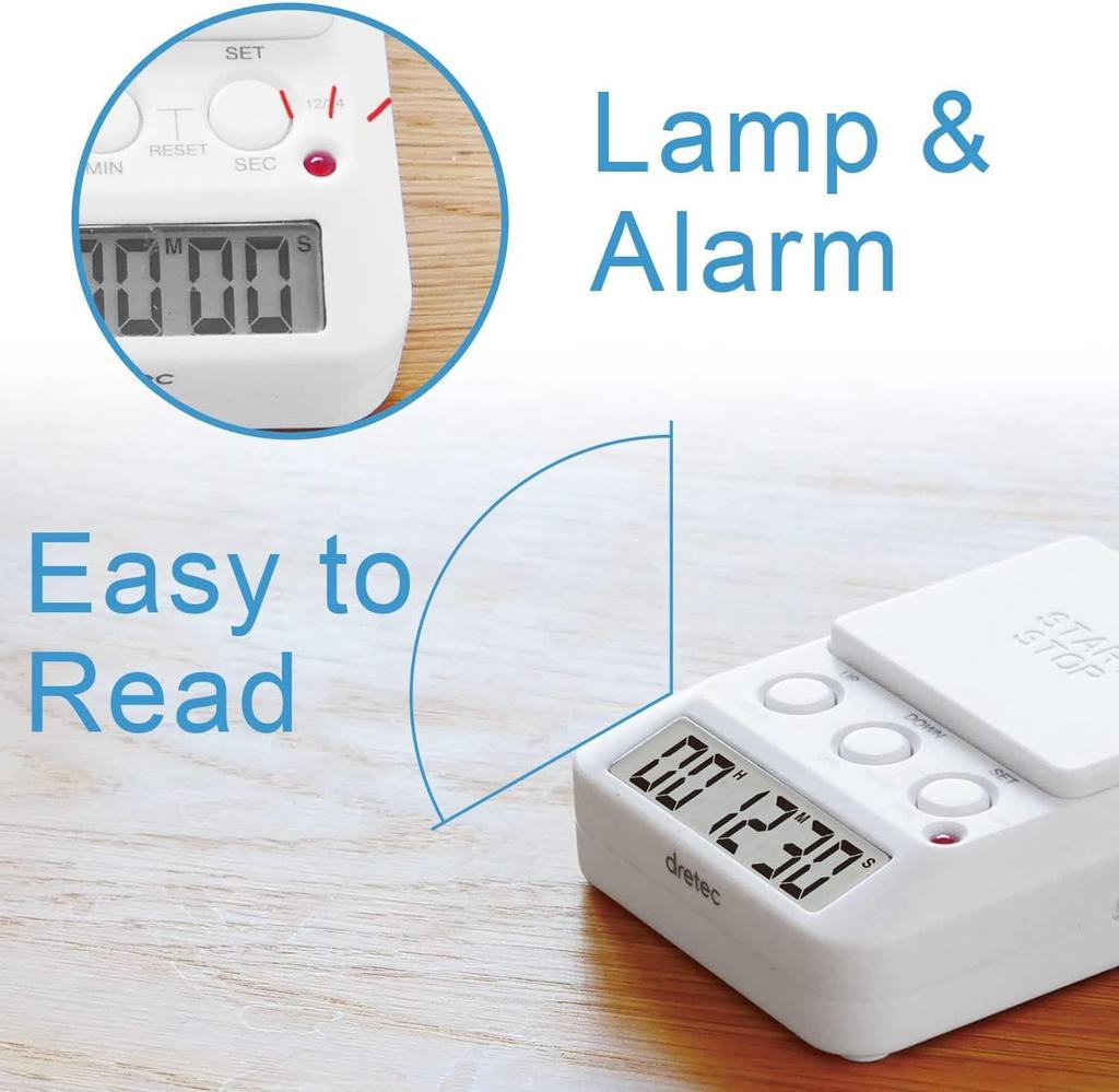 dretec Таймер для учебы Время вышло 2 T-580WT Белый