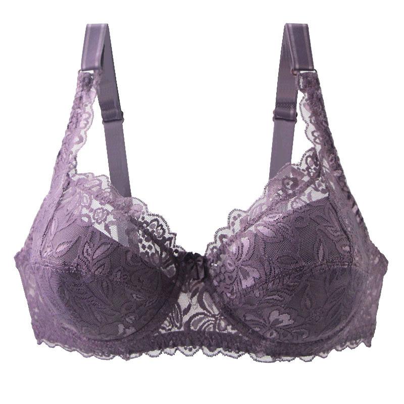 Exclusive for Hot-selling Sexy Gathering Bras, Lace D Cup Bras, Large Size Adjustment Underwear