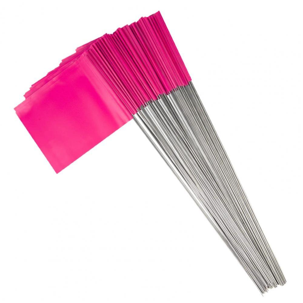 50pcs Durable Marking Flags Visible Sprinkler Flags Widely Used Lawn Marking Flags Garden