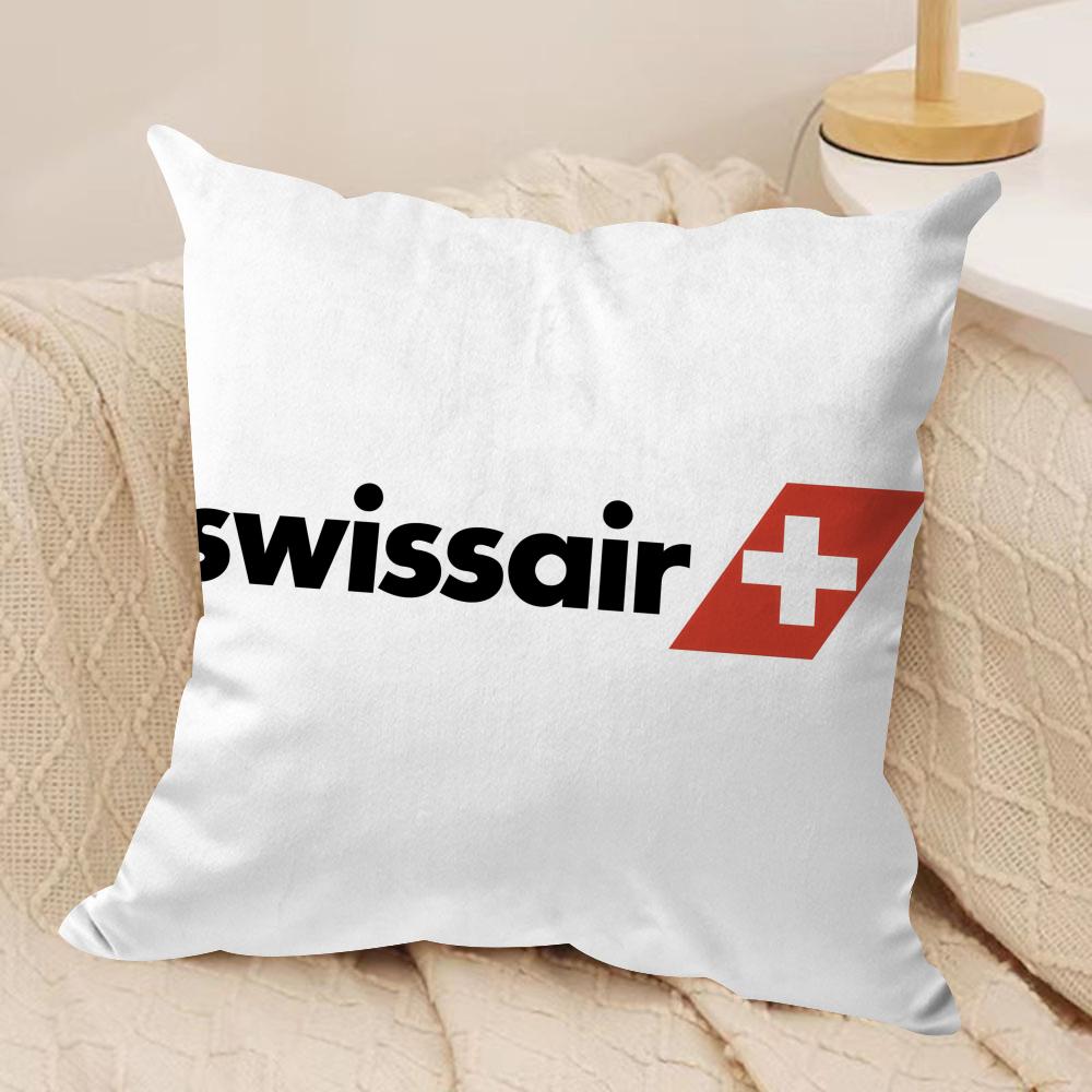 Luxury SSwISSAIR Cushion Cover Pillowcase Ultra Soft Skin Friendly Fabric Cloud Like Comfort Concealed Zipper