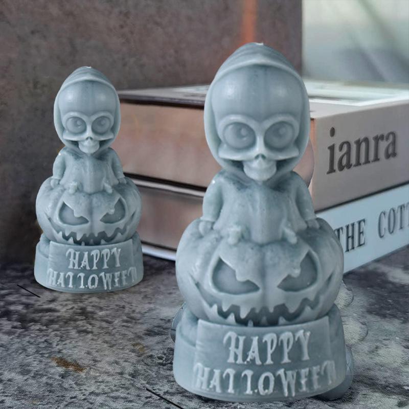 DIY Призрак Тыква Череп Свеча Силиконовая Форма 3D Череп Тыква Кукла Поделки Подарок на Хэллоуин