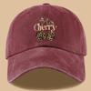 Кепка с принтом леопарда, буквы "вишня", унисекс, повседневная, от солнца, подарок на праздник или день рождения для любителей вишни