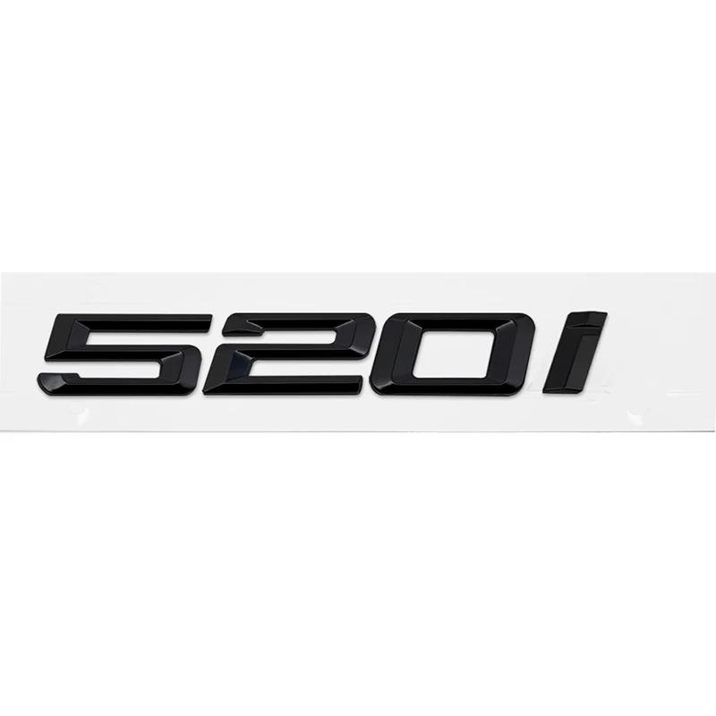 ABS Car Rear Trunk Letters Logo Badge Emblem Sticker For BMW 5 Series 520i 525i 528i 530i 535i 540i 523i E39 E60 E61 F10 F11 G30 ir2