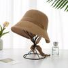 Women's Spring Summer Wide Brim Sun Hat With Ribbon Uv Protection Fishing Hat