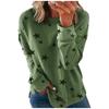 Women's Loose Plus Long Sleeved T-shirt Printed Hoodie