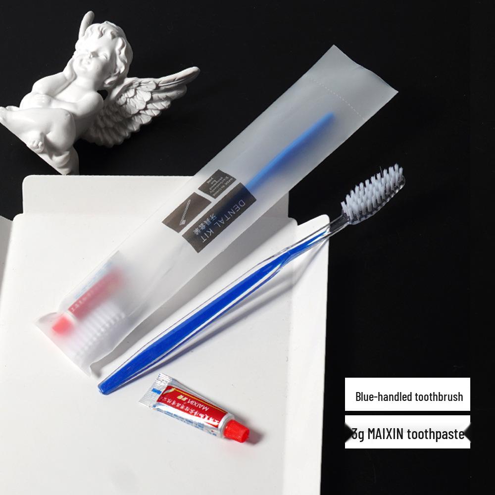 Hotel Soft Bristle Disposable Toothbrush & Toothpaste Set