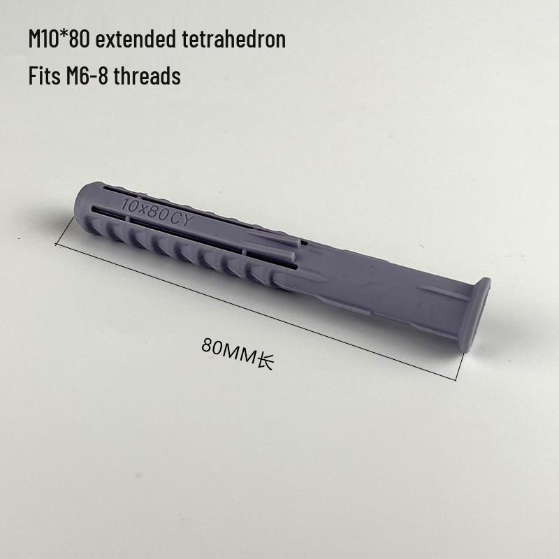 Комплект крепления для телевизора Тетраэдр M6-M12 с дюбелями, пластиковыми втулками и резиновыми заглушками
