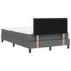 Boxspring bed with headboard Dark Grey 120 x 200 cm Fabric
