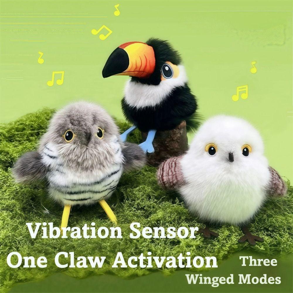 Induction Activation Interactive Chirping Bird Cat Toy Cat Self-entertainment