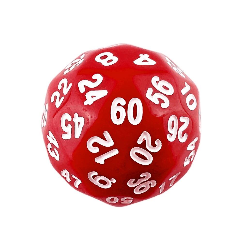 D60 игральные кости 1 шт. пластиковый шар для настольных игр настольные игры подарок на день Святого Валентина