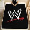 1PC WWE Print Flannel Blanket, High quality All Seasons, Home Decor, Warmth and Comfort, Perfect for Christmas Gifts