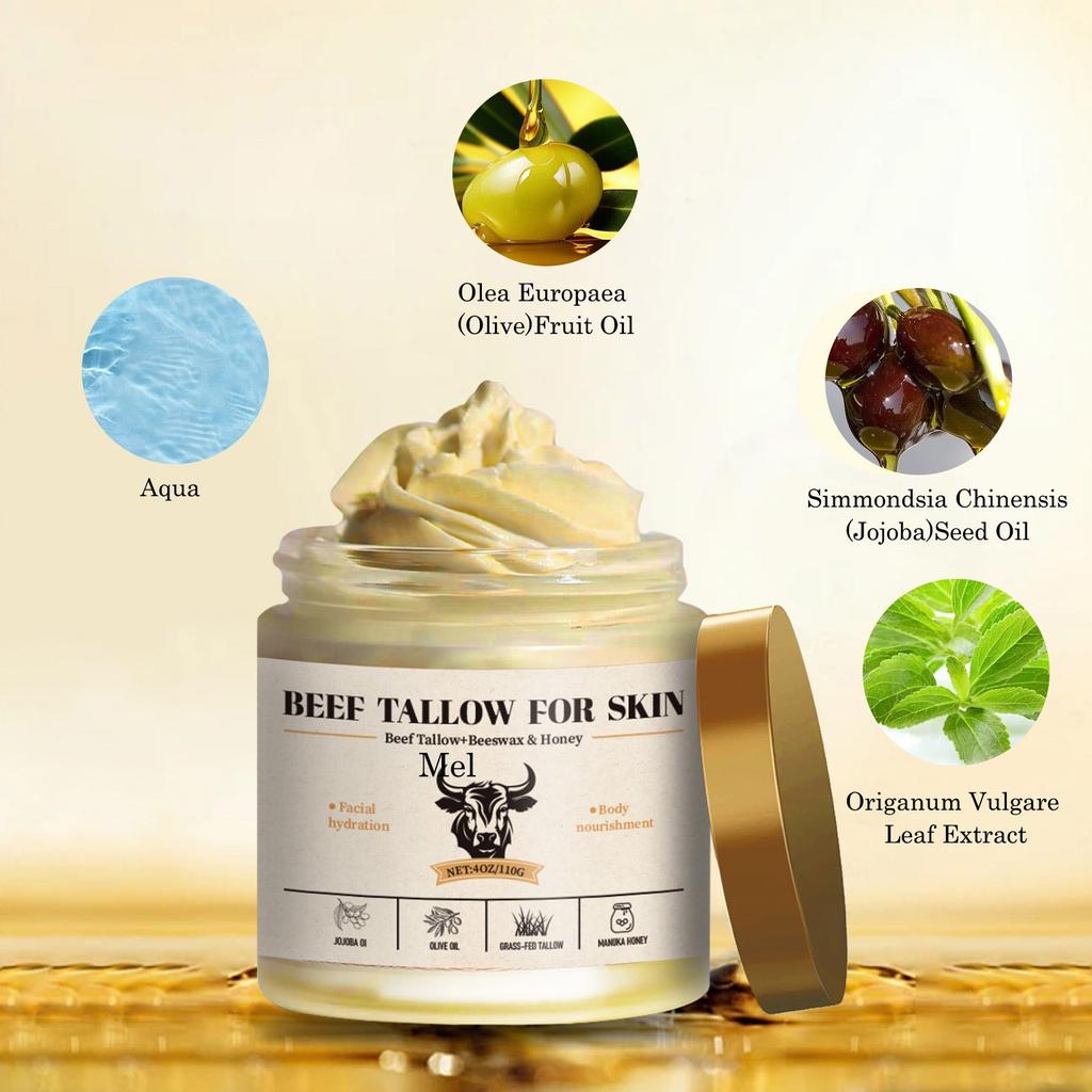 Увлажняющий крем с говяжьим жиром питает кожу, увлажняет и увлажняет мягкую кожу тела