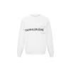 Calvin Klein Минималистичный свитшот с длинным рукавом и принтом логотипа, мужская толстовка белого цвета J319155-YAF