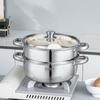 Супница и пароварка с двойным дном Debo Leina из нержавеющей стали 304
