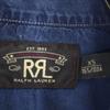 RRL Ralph Lauren Рубашка в западном стиле с длинным рукавом XS Темно-синий система RALPH LAUREN Мужская Б/У
