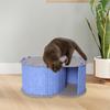 Cat Play Tunnel Bed 2 Hole Cave Breathable All Season Playground Comfortable Removable Cover