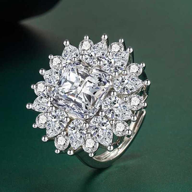 Sace Gems Классическое кольцо из медного сплава с цирконом, женские ювелирные изделия, свадебный подарок для вечеринки