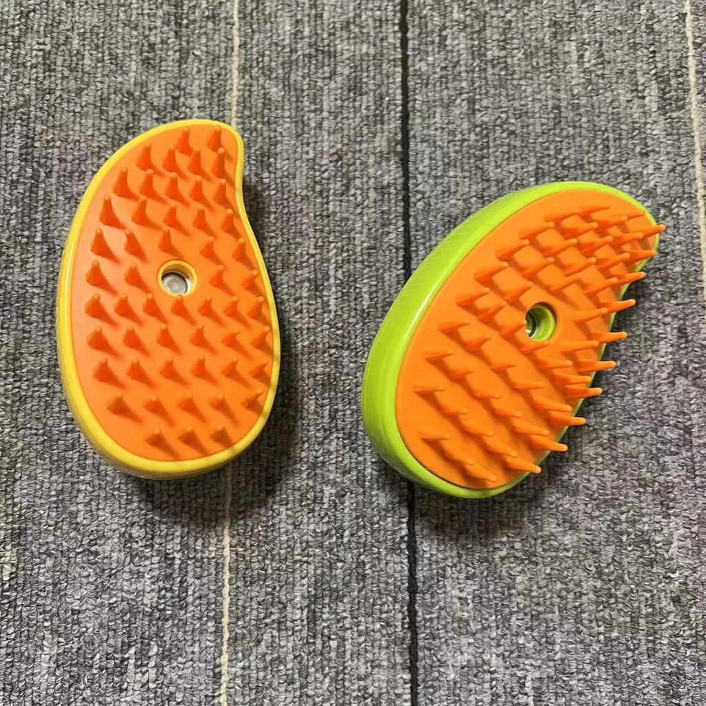 Паровая щетка для собак, массажная расческа, встроенный электрический спрей, мягкая силиконовая щетка для удаления шерсти домашних животных, щетка для красоты домашних животных