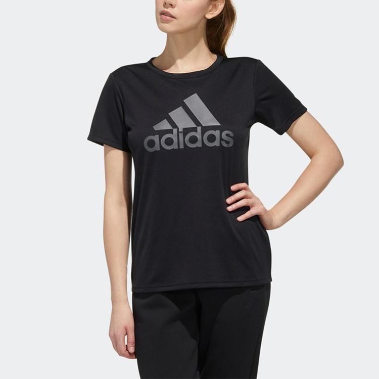 Adidas Set in Sleeve T Shirt Women's Black FM5308