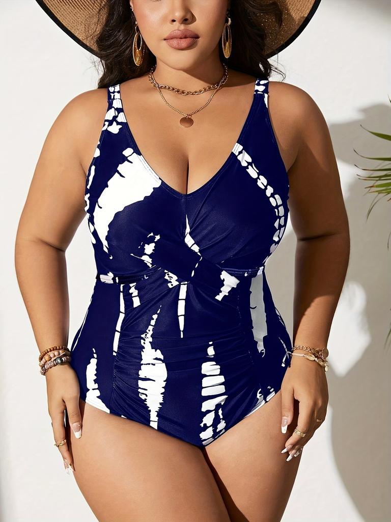 Купальники больших размеров для женщин 2025 года, сексуальный женский купальник-бикини, цельный купальный костюм, танкини, большая пляжная одежда, купальные костюмы, монокини