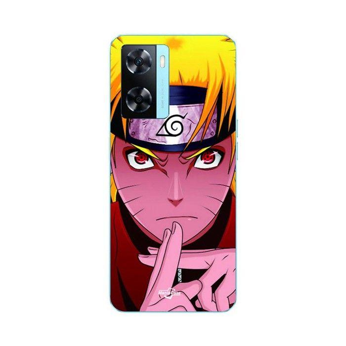 Coque de téléphone - MANIACASE - Oppo A57 4G - Silicone TPU - Noir - Naruto main croisée