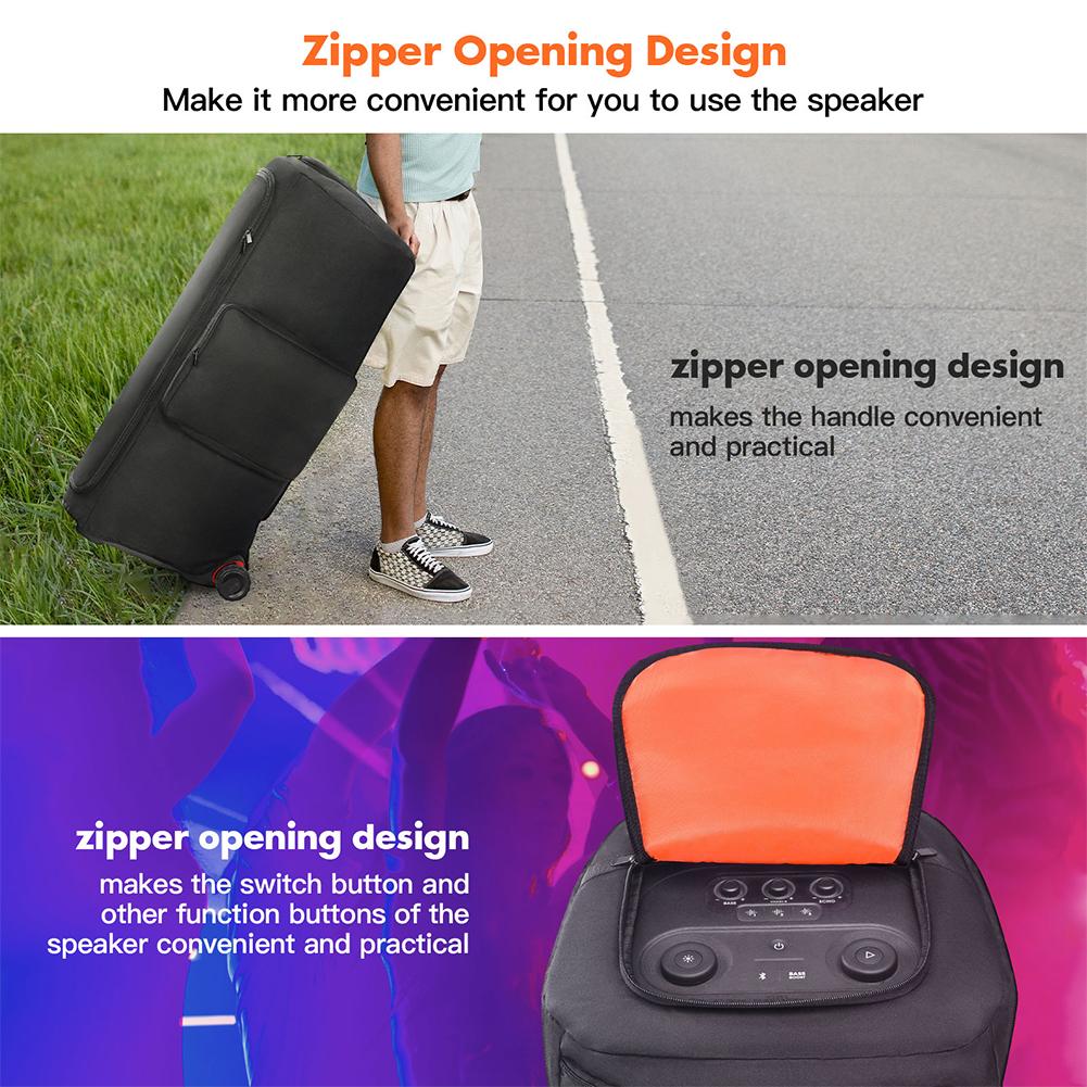 Party Speaker Dust Cover Waterproof Padded Speaker Protective Cover Nylon Double-Sided Speaker Storage Bag for JBL Party Box 710