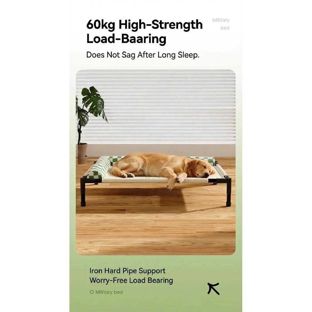 New Style Raised Mesh Cat Dog Off-The-Ground Pet Bed Removable And Washable Breathable Pet Sofa Moisture-Proof With Pilloww