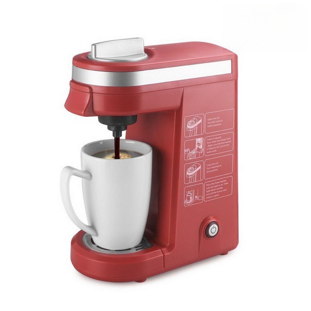 2 в 1 мини-кофеварка для капсул и молотого кофе, кофеварка на одну порцию для одной чашки американо, легкая капсульная кофемашина