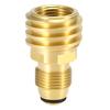 Lixada Propane Tank Adapter Solid Brass Regulator Valve Safety POL Tank Convert To QCC1/Type1