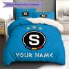 Custom Name AC Sparta Praha Pattern Bedding Quilt Set  Home Decoration  Gift (1 * duvet cover + 2 * pillowcase  without core)