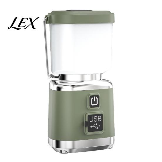 Portable LED Lantern Camping Light with 4 Lighting Modes, USB-C Rechargeable Tent High Lumen Lamp, Stepless Dimming for Outdoor Hiking Emergency