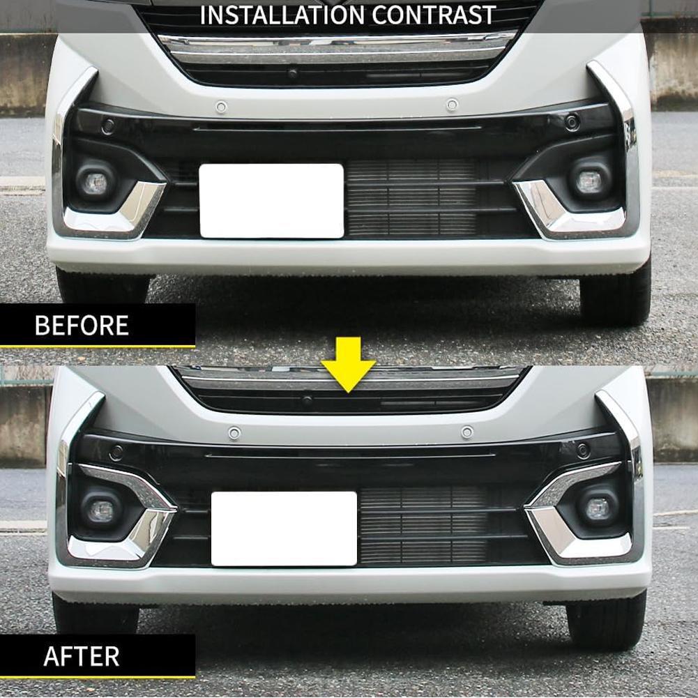 Fog Lamp Frame For Spacia Custom M K04 2024 Series Modified Front Fog Lamp Cover Special Decorative Electroplating F Y8w1