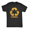 Мужская футболка Karma Recycler Смешная Мотивирующая Позитивность Графика Вселенной Унисекс Футболка