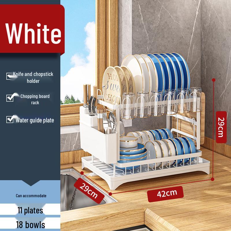 Multifunctional Kitchen Dish and Utensil Drying Rack