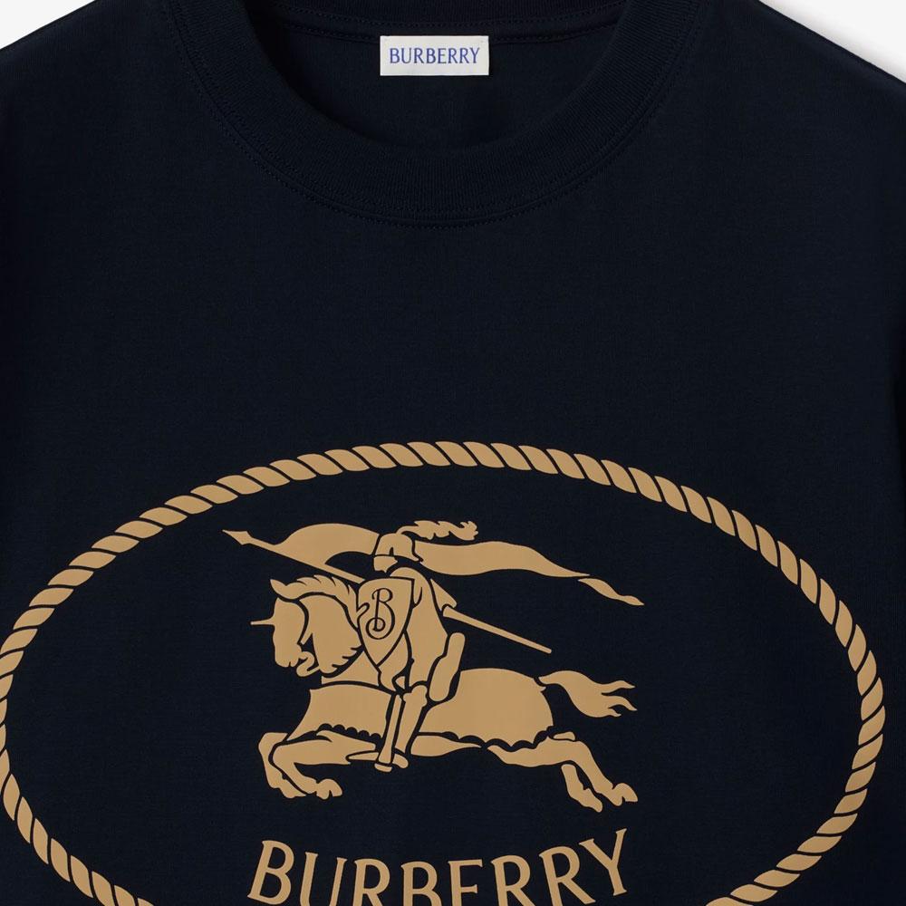 Burberry Knight-stamp cotton T-shirt 81101141