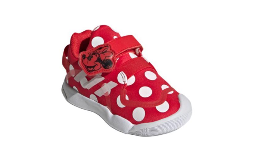 Детская обувь Disney x Adidas Activeplay Minnie I, дышащая, низкая, для малышей, красно-белая, для младенцев и малышей FZ1118