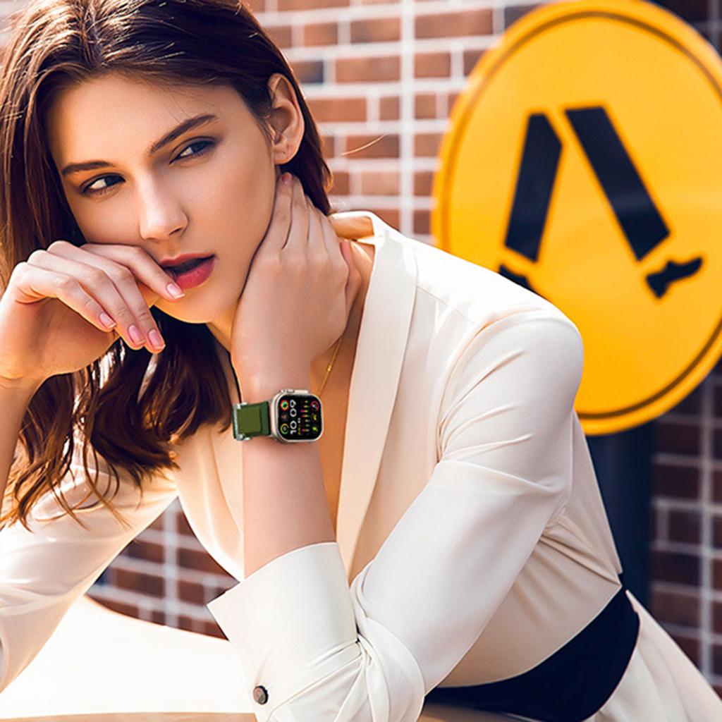 Сменный ремешок для Apple Watch Series 10 9 8 7 SE 6 5 4 3 2 1 42 мм 41 мм 40 мм 38 мм Нейлоновый ремешок для часов с магнитной застежкой