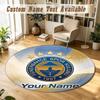 Round Rug Custom NameFenerbahçe FC Pattern Non Slip Carpet Home Floor Decor