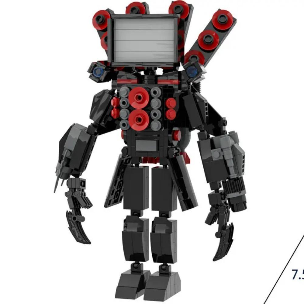 Skibidi Toilet Building Block Horror Game Speakerman Bosses Camara Titan TV Man Cartoon Doll Model Kids Halloween Birthday Gift