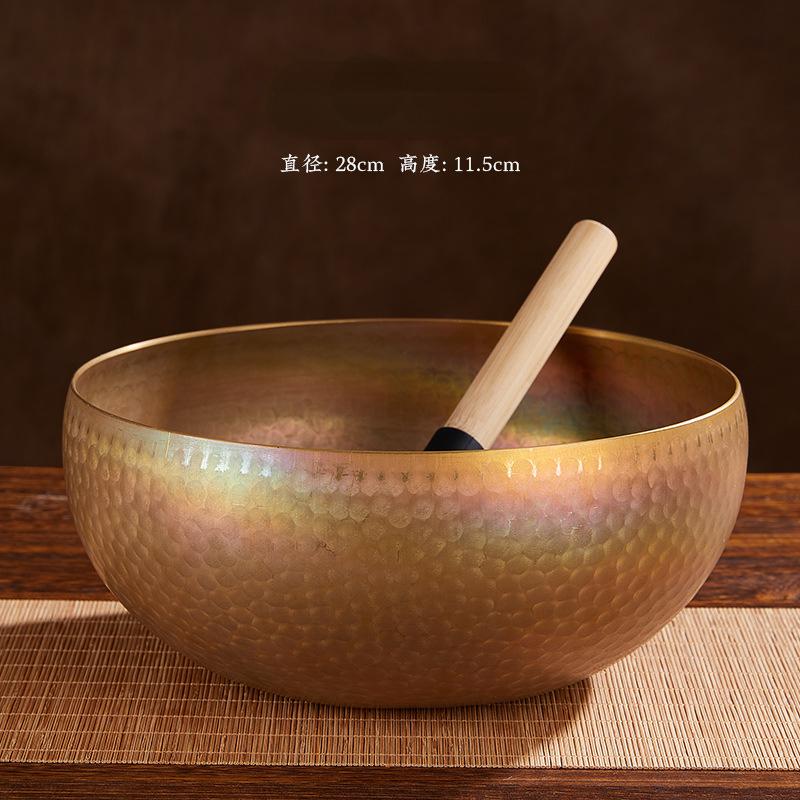 Тибетский звук бонсай медная чаша поющая чаша лечебный инструмент набор для медитации антикварный декор кованое медное украшение