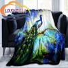 Animal Blanket Peacocks and Tigers  Print All Season Lightweight Plush Cozy Super Soft Luxury Couch Sofa Bed