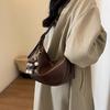 Autumn and winter commuter dumpling bag 2025 new trendy fashion casual shoulder bag foreign high-end texture messenger dumpling bag