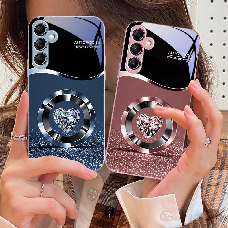 Фиолетовый Круглый Алмаз Для Samsung A 73 72 71 A70 56 55 54 A53 52 A51 A50 42 A35 A34 33 32 31 26 25 24 23 22 30 стекло чехол для телефона