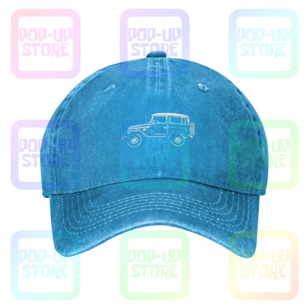 Toyota Bj Fj Land Cruiser Washed Denim Baseball Cap Trucker Hats Best Streetwear
