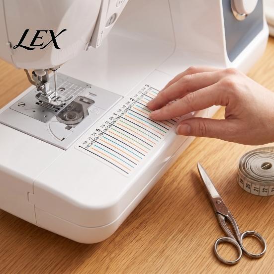 Adhesive Seam Ruler Sticker Allowance for Sewing Machine, Guide Clothing Gauge Tape with Scale Marks, Positioning Decal Accurate Stitching