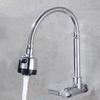 2 Modes Folding Faucet Single-Tube Cold Kitchen Sink Faucet Wall-Mounted Water Faucet Home